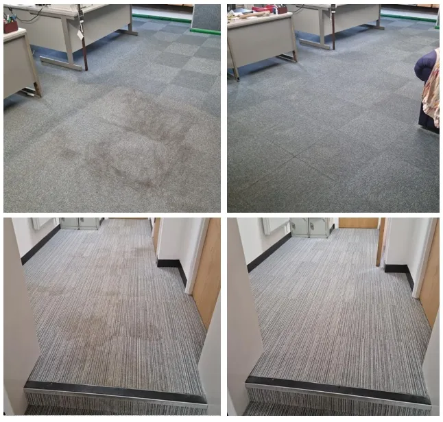 Commercial carpet cleaned by Cobra Cleaning